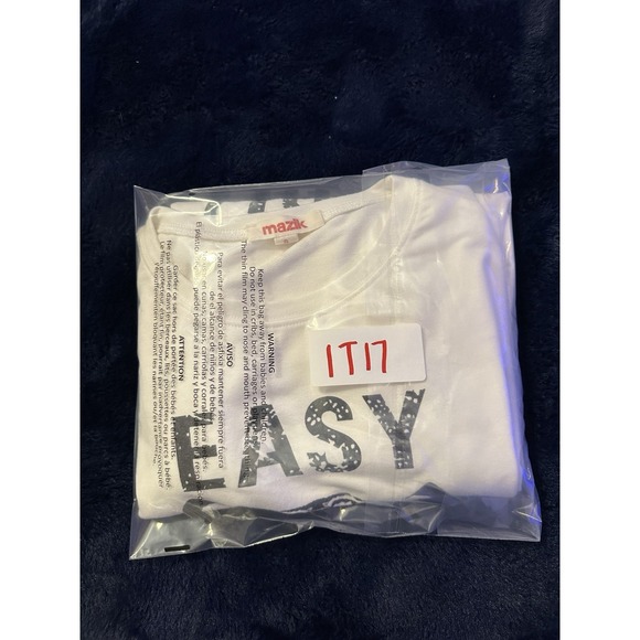 Mazik Easy Tiger Graphic Sweatshirt White Small Long Sleeve Pullover Casual - Picture 9 of 9